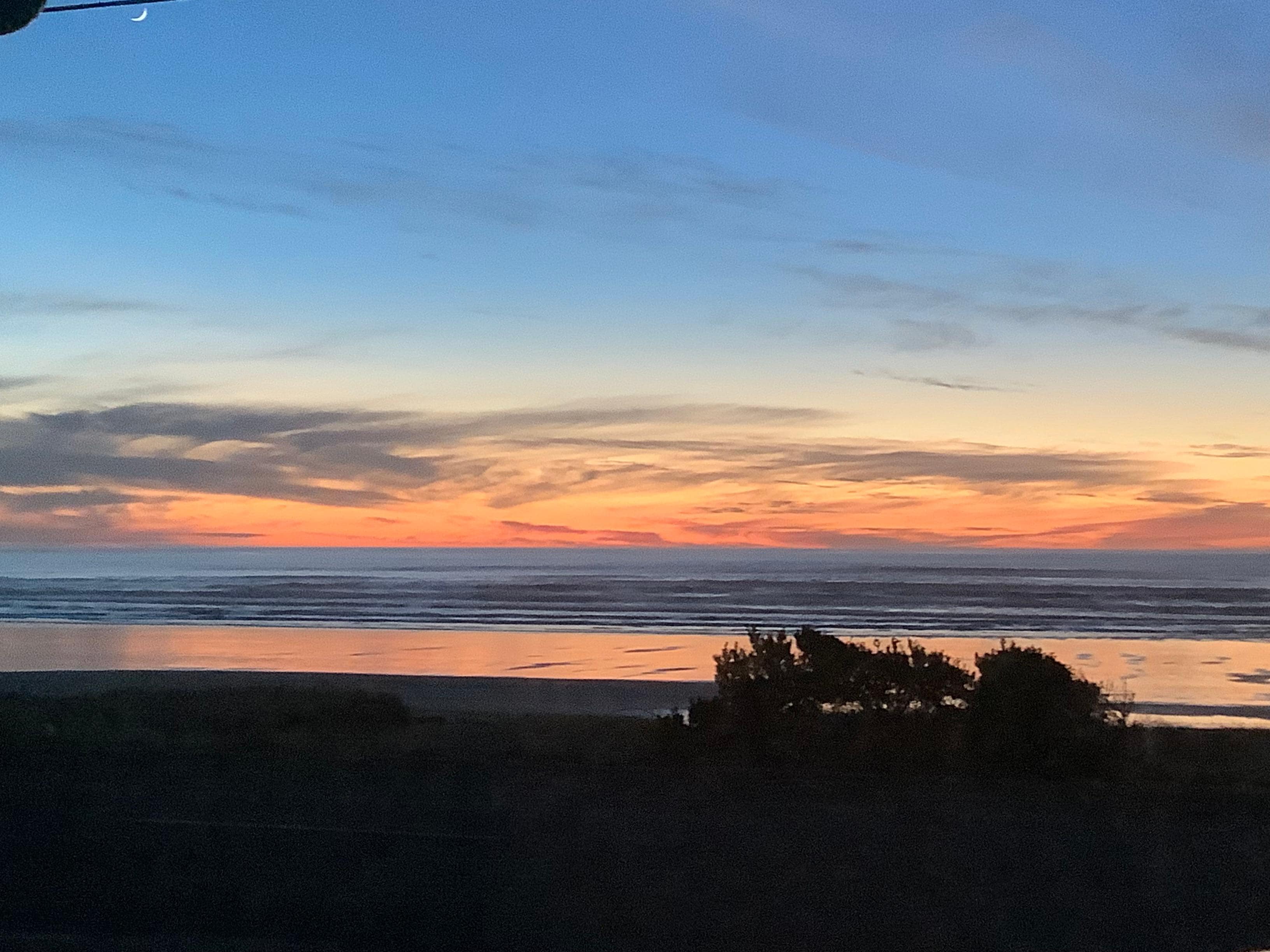 Sunset from the living room! 