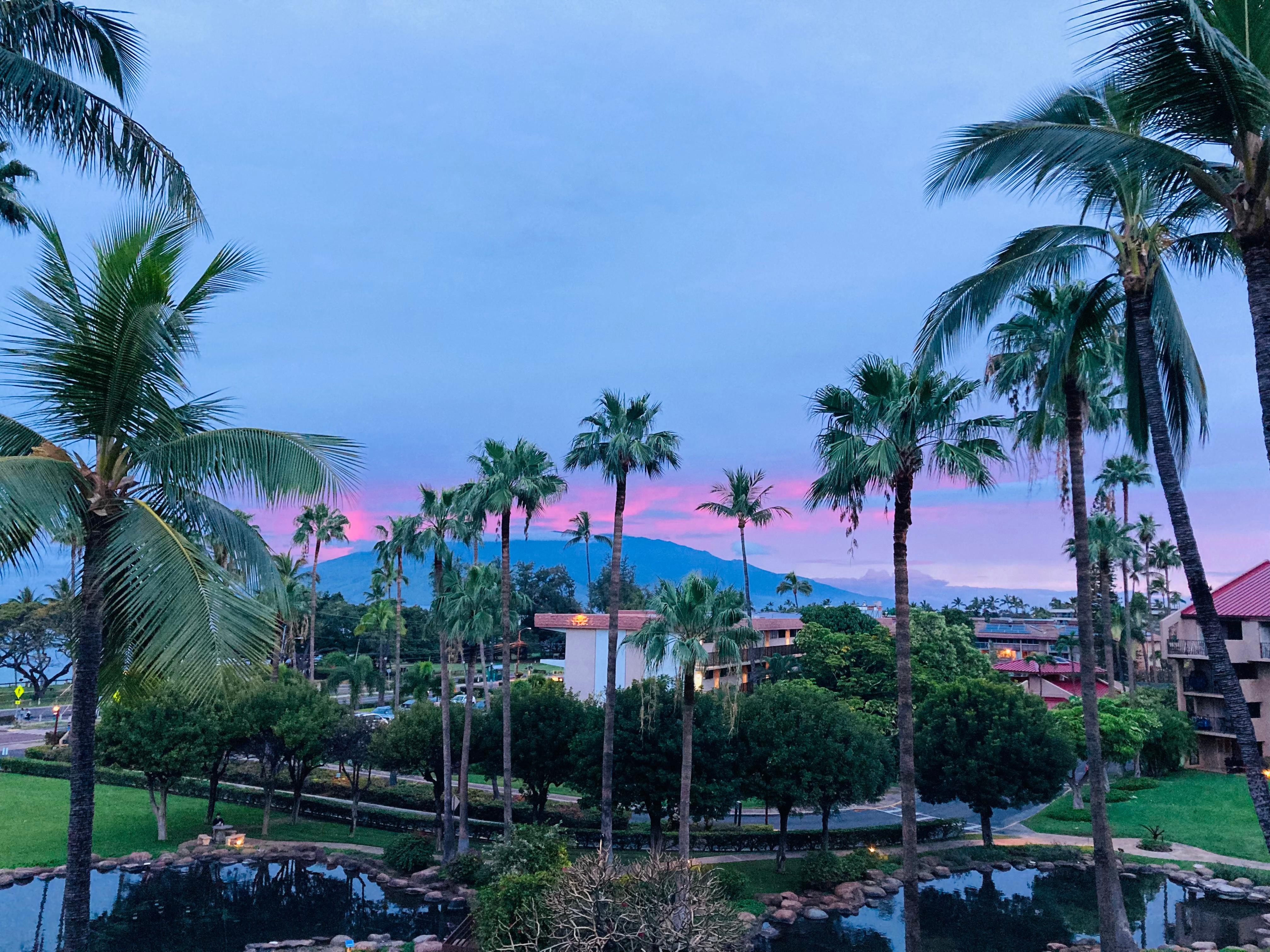 view of west Maui from the lanai