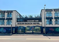Front of hotel from beach