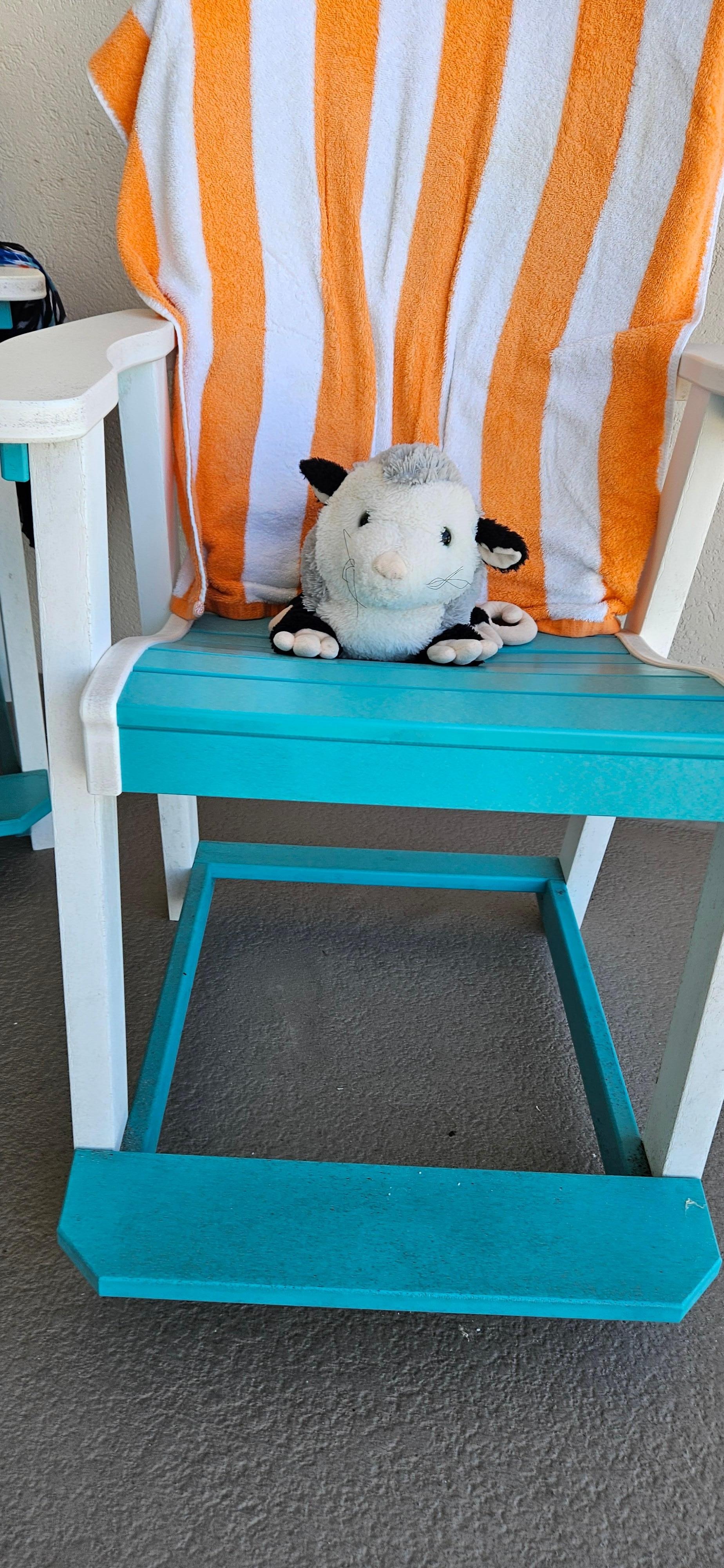 Grandson's possum Tater approved of location!