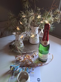 Begrüßung mit Überraschung