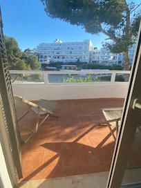 From the living room to the balcony