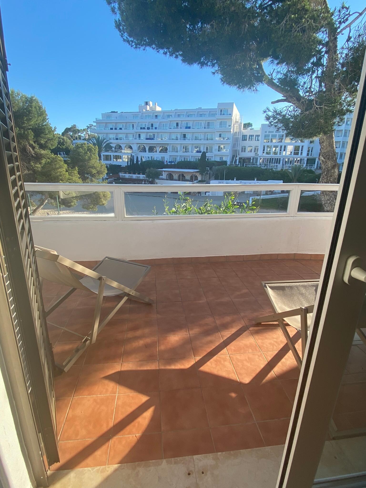 From the living room to the balcony 