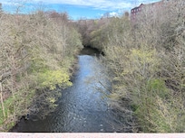 River Kelvin beside the flat