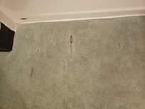 Room floor so dirty and smelly.