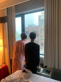 Vue baie vitrée de la chambre 3eme étage