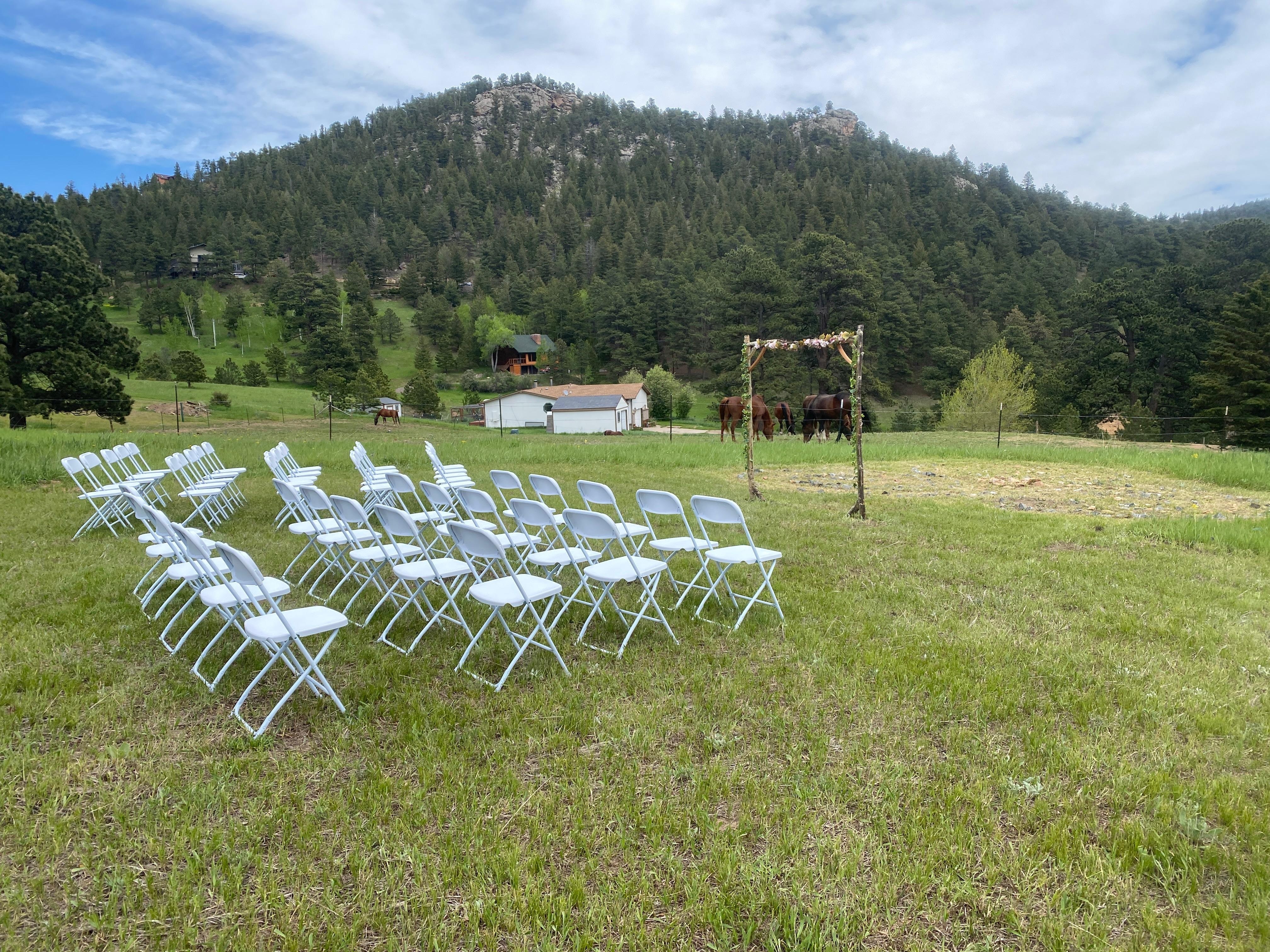 The views of where the wedding took place