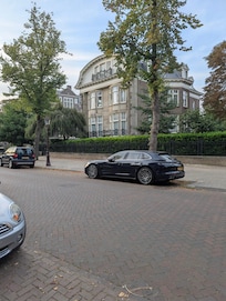 Beautiful buildings in neighborhood