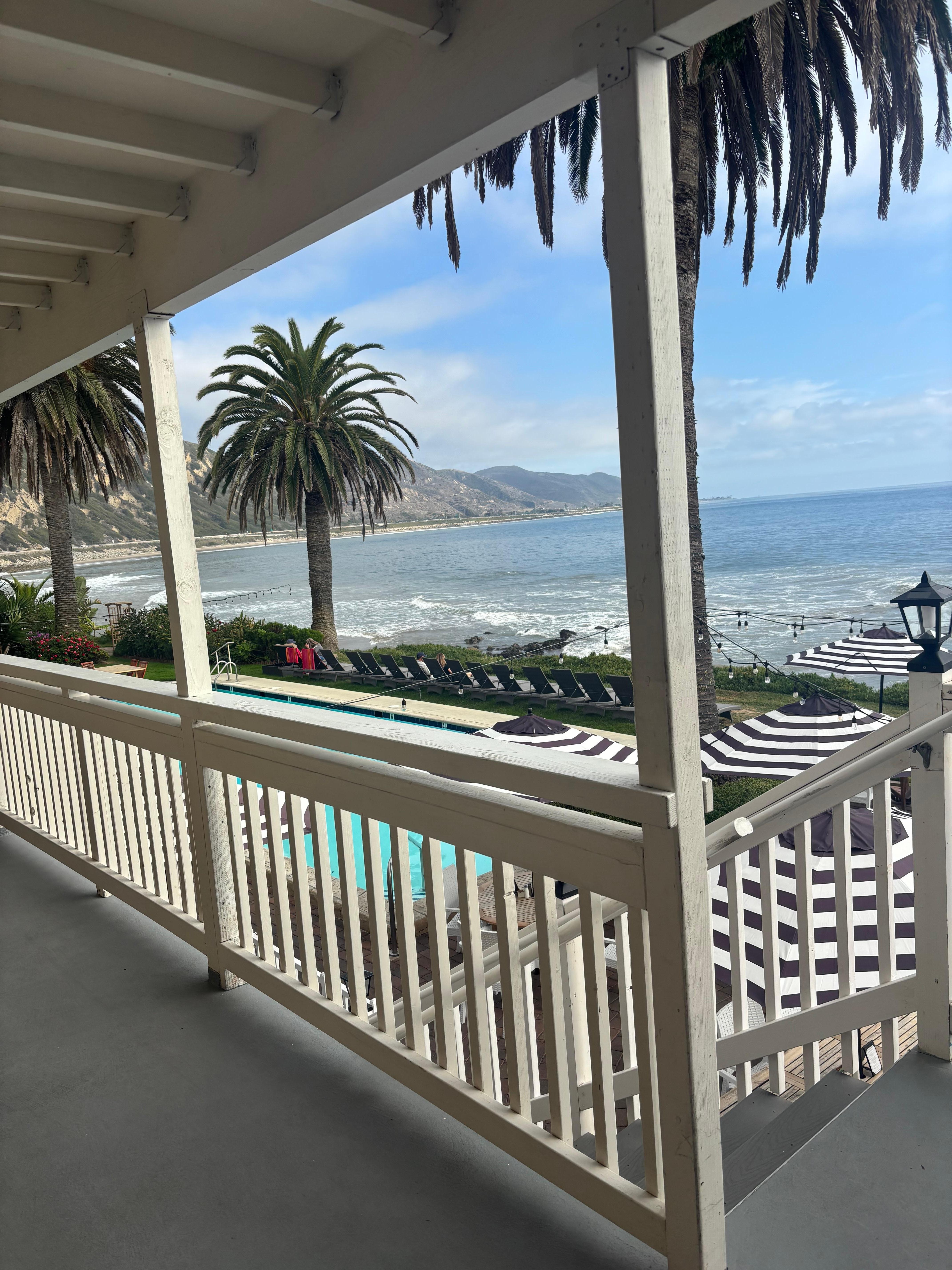 View from our room door