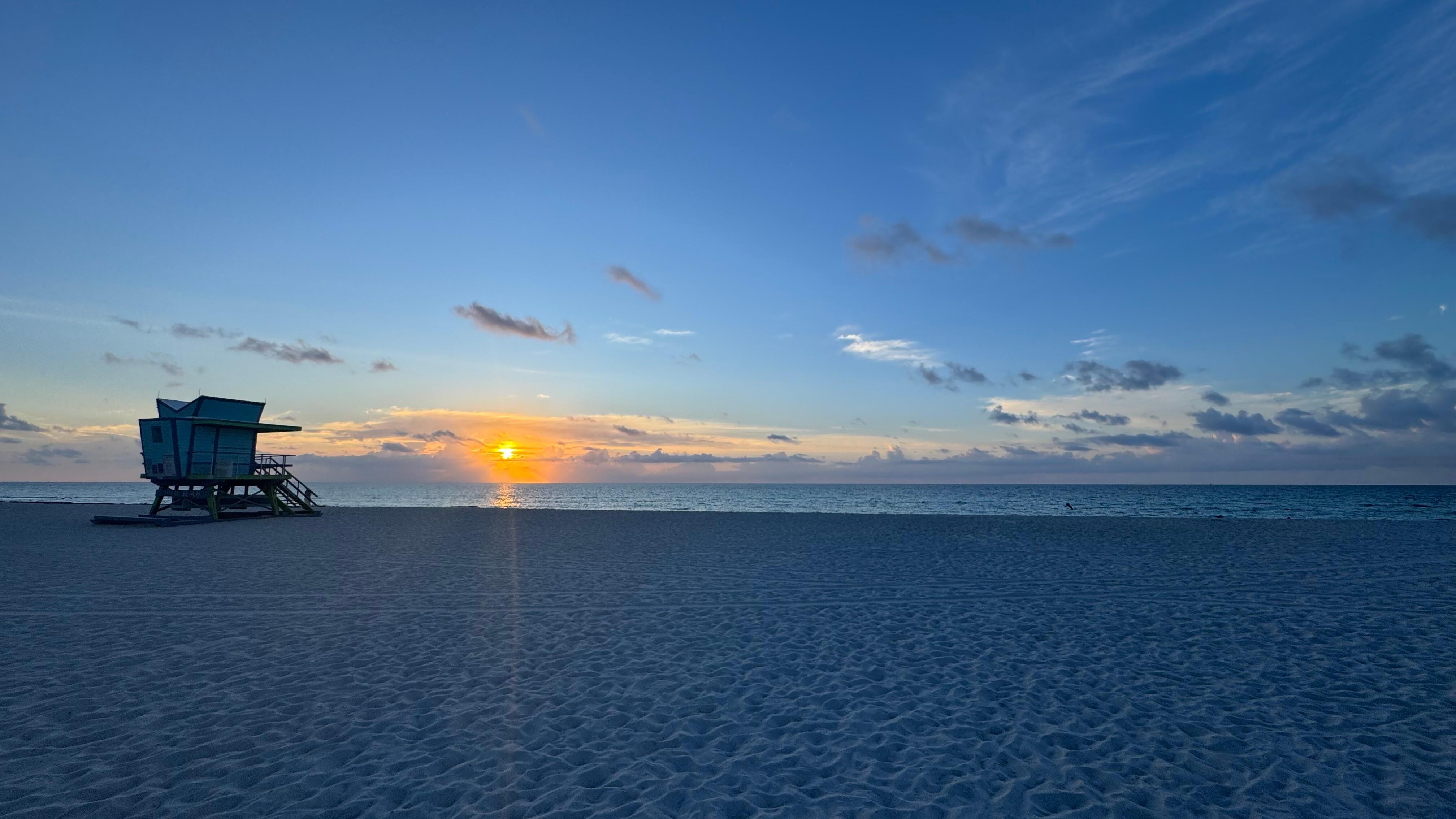 Sunrise on the beach 3 minutes walk from hotel