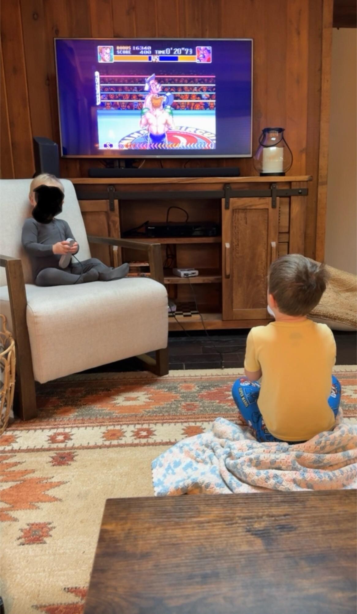 Big brother little brother game time! 