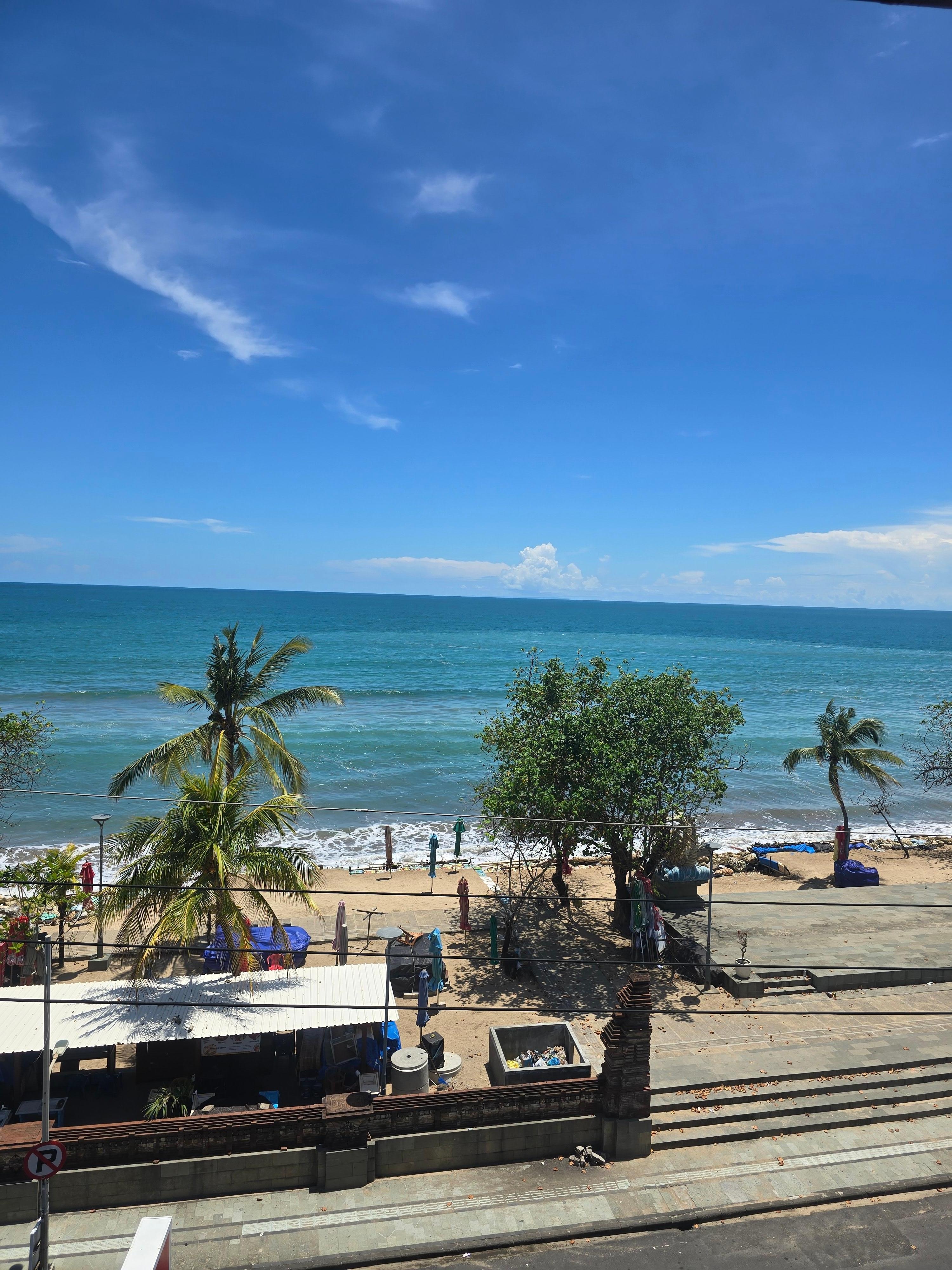 Nyepi Day's deserted Kuta beach - one of the busiest in Bali😱🌟👍