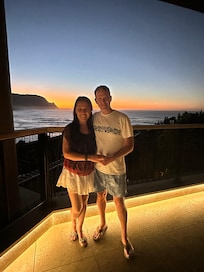 Just a mile away is One Hotel where we spent the day, enjoyed the beach, took a yoga class, had a scrumptious dinner and got engaged a few minutes before the Sunset photo was taken looking out from Hanalei Bay.