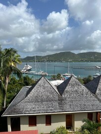 View from executive suite balcony