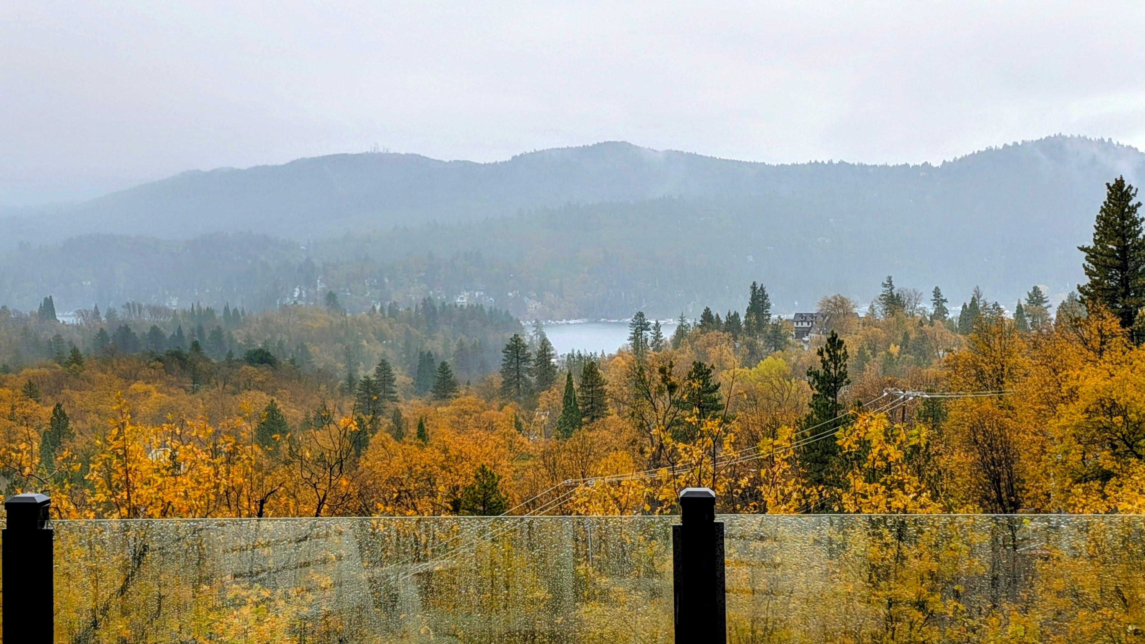 The incredible fall view from the upper deck.
