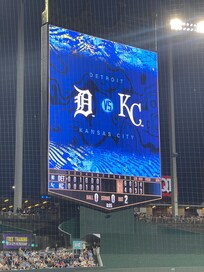 Detroit at KC Kaufman Stadium!!! We lost lol 🤷🏻♀️😁