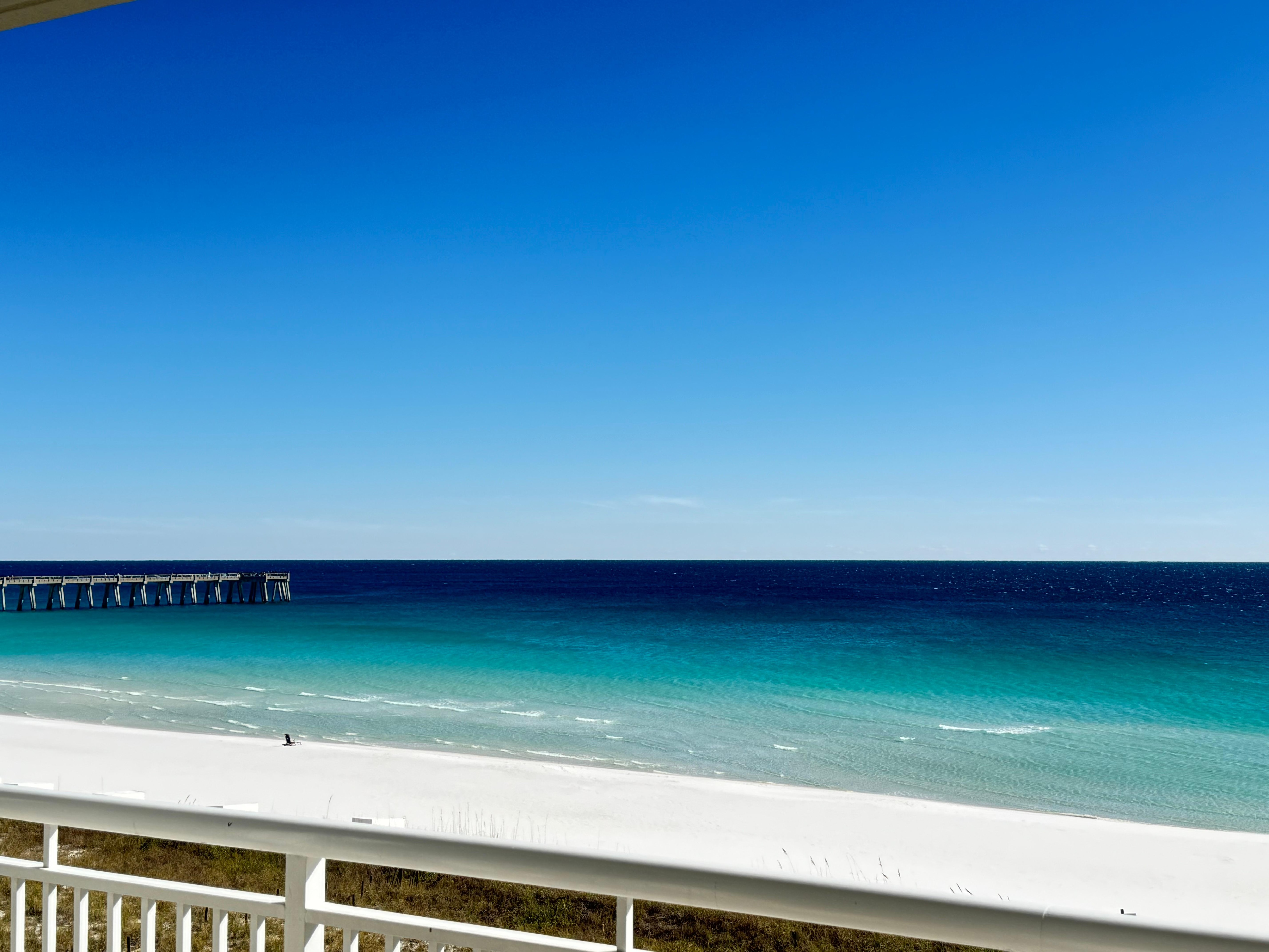 View from balcony toward Navarre Pier