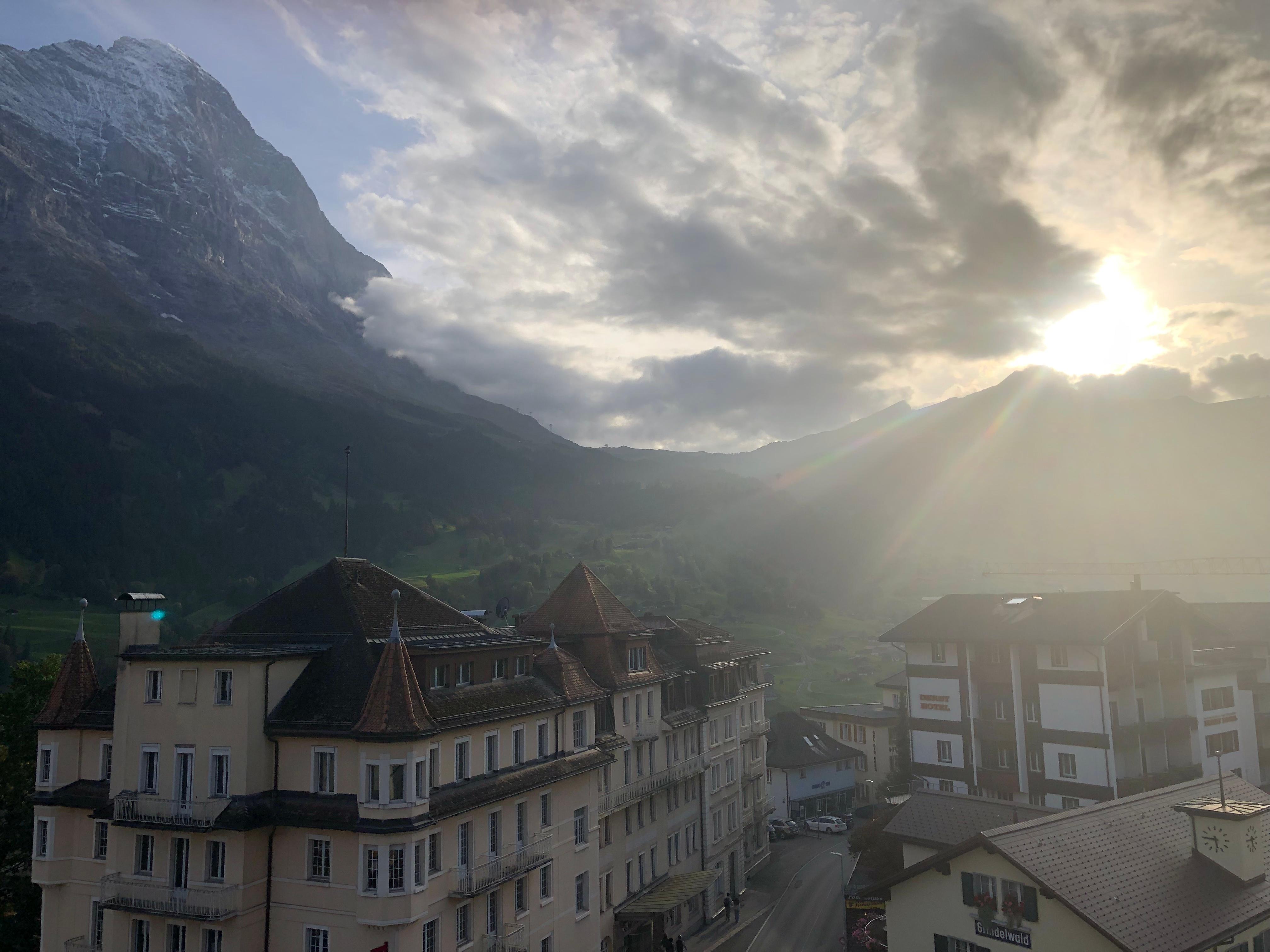 View from rooftop patio