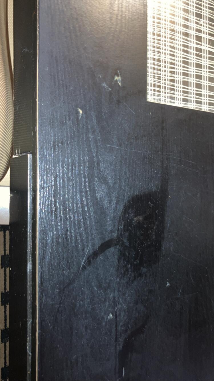 Table not even wiped