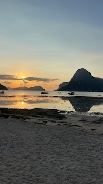 Sunset view from the resort