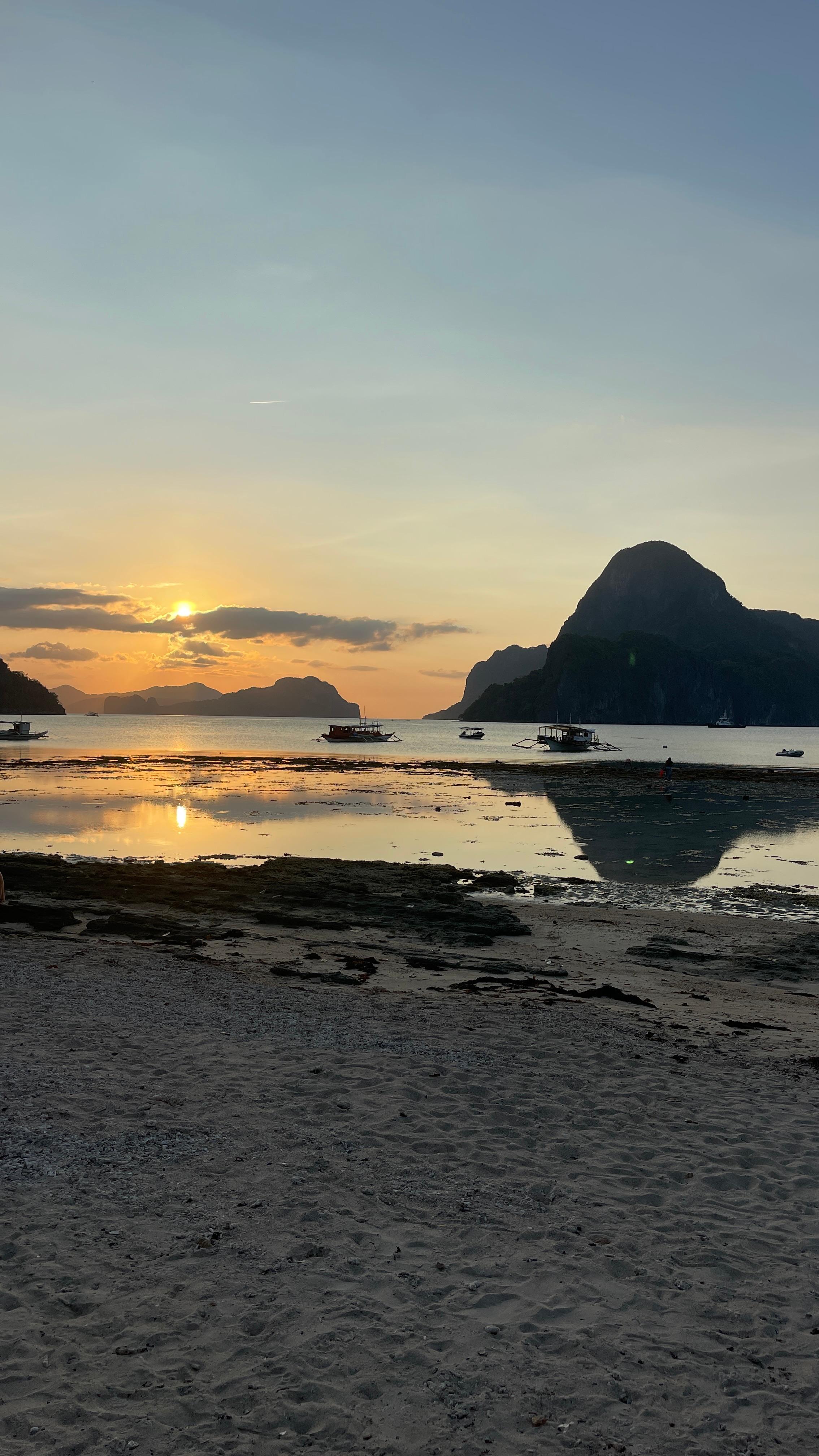 Sunset view from the resort 