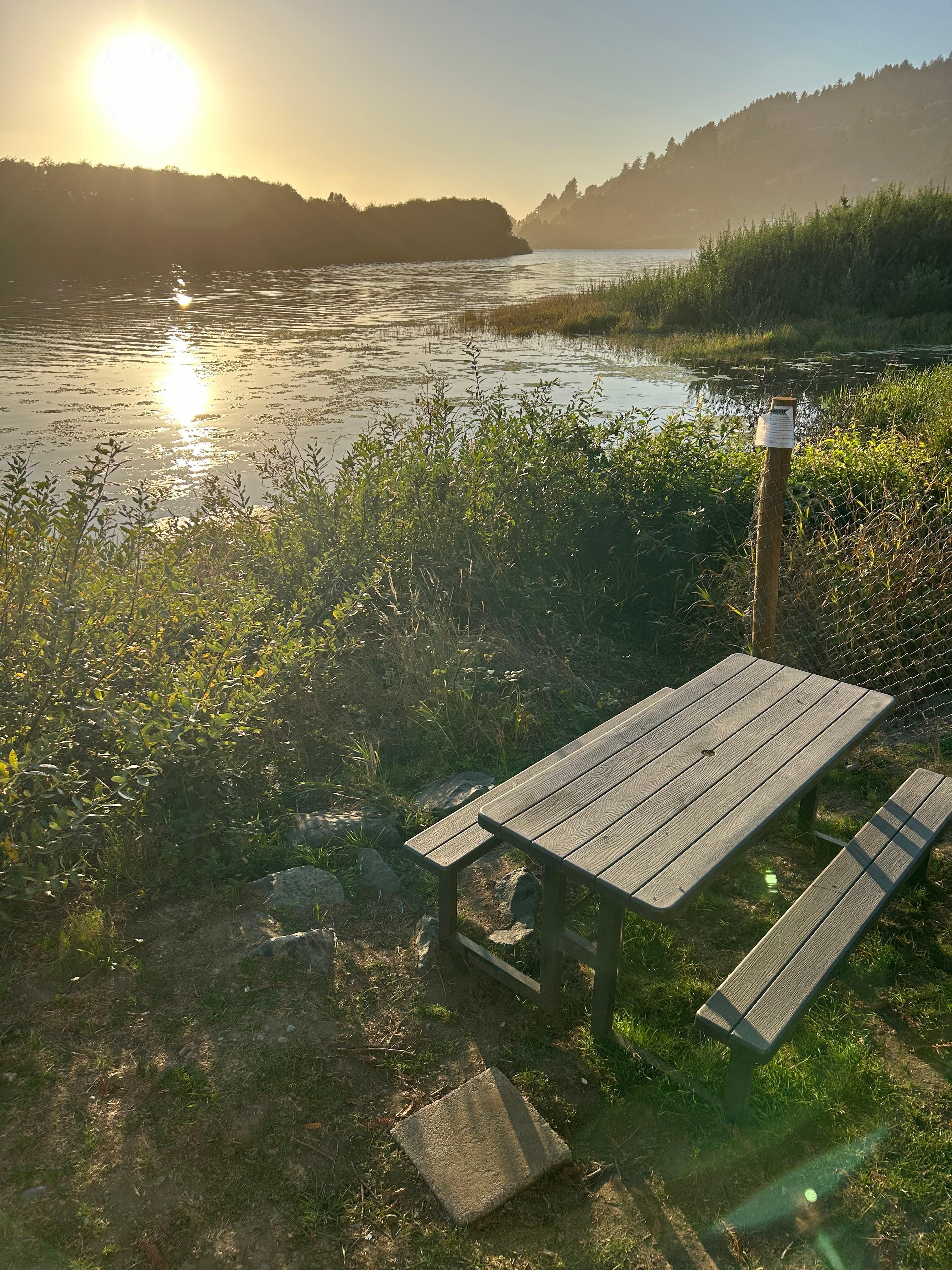 Beautiful sunset right outside the door! 
