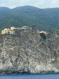 Corniglia from the ferry that leaves hourly from La Spezia