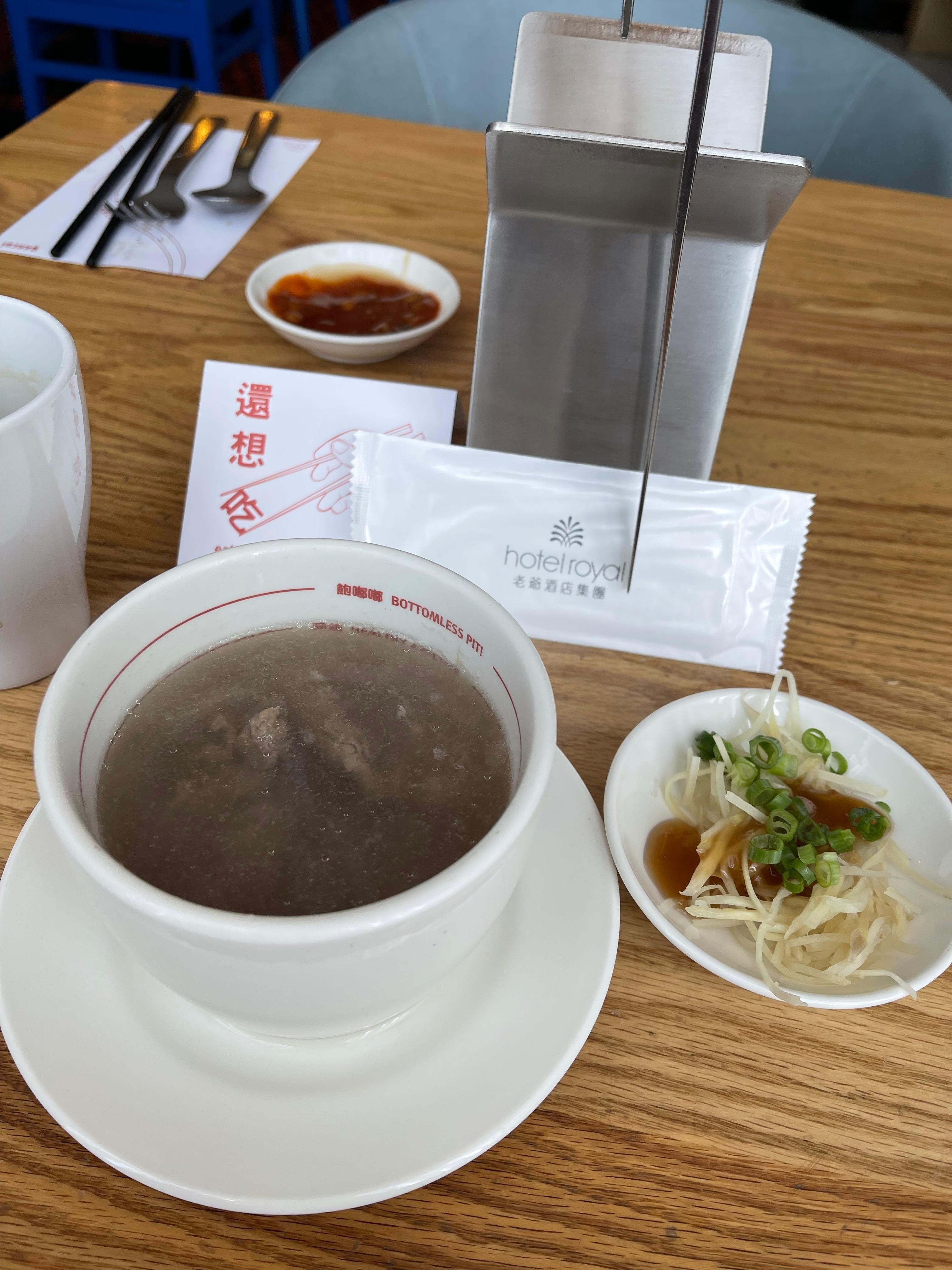 牛肉湯非常好喝