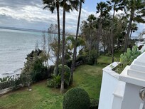 the grounds behind the condo