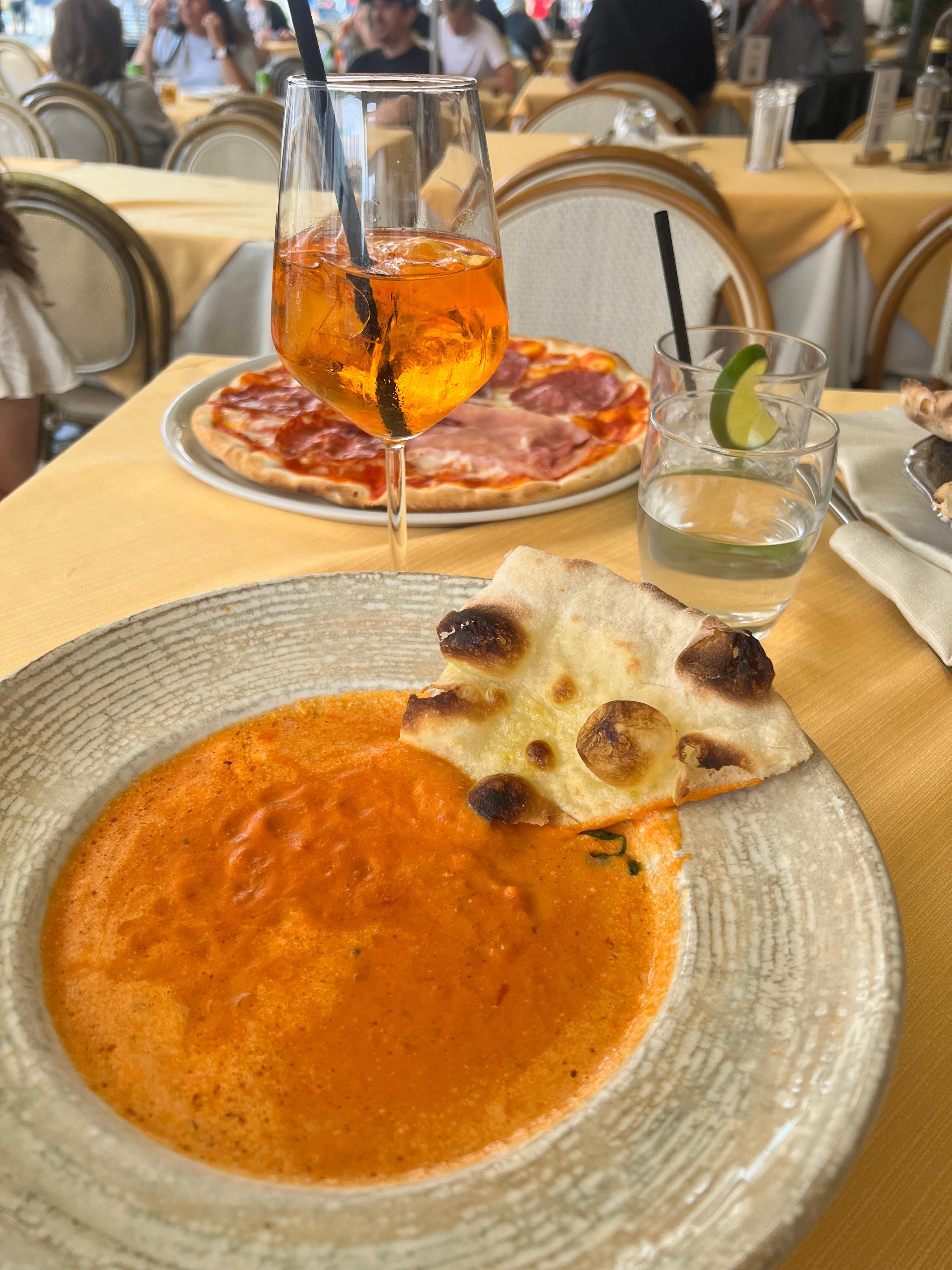 Close to many restaurants 