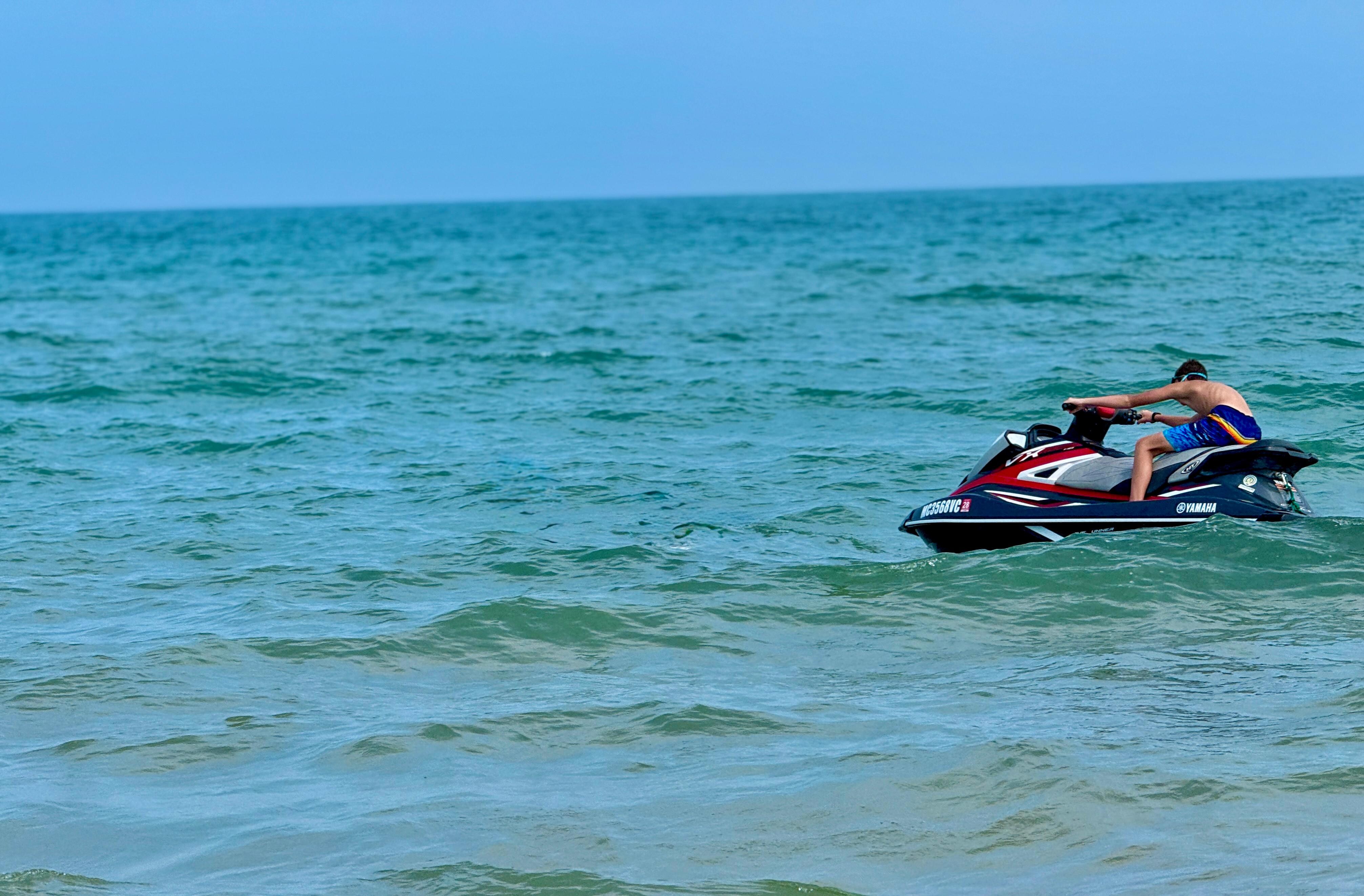 Jet skiing