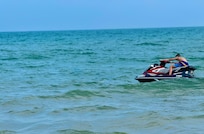 Jet skiing