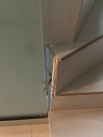 Kaputte Badezimmertür