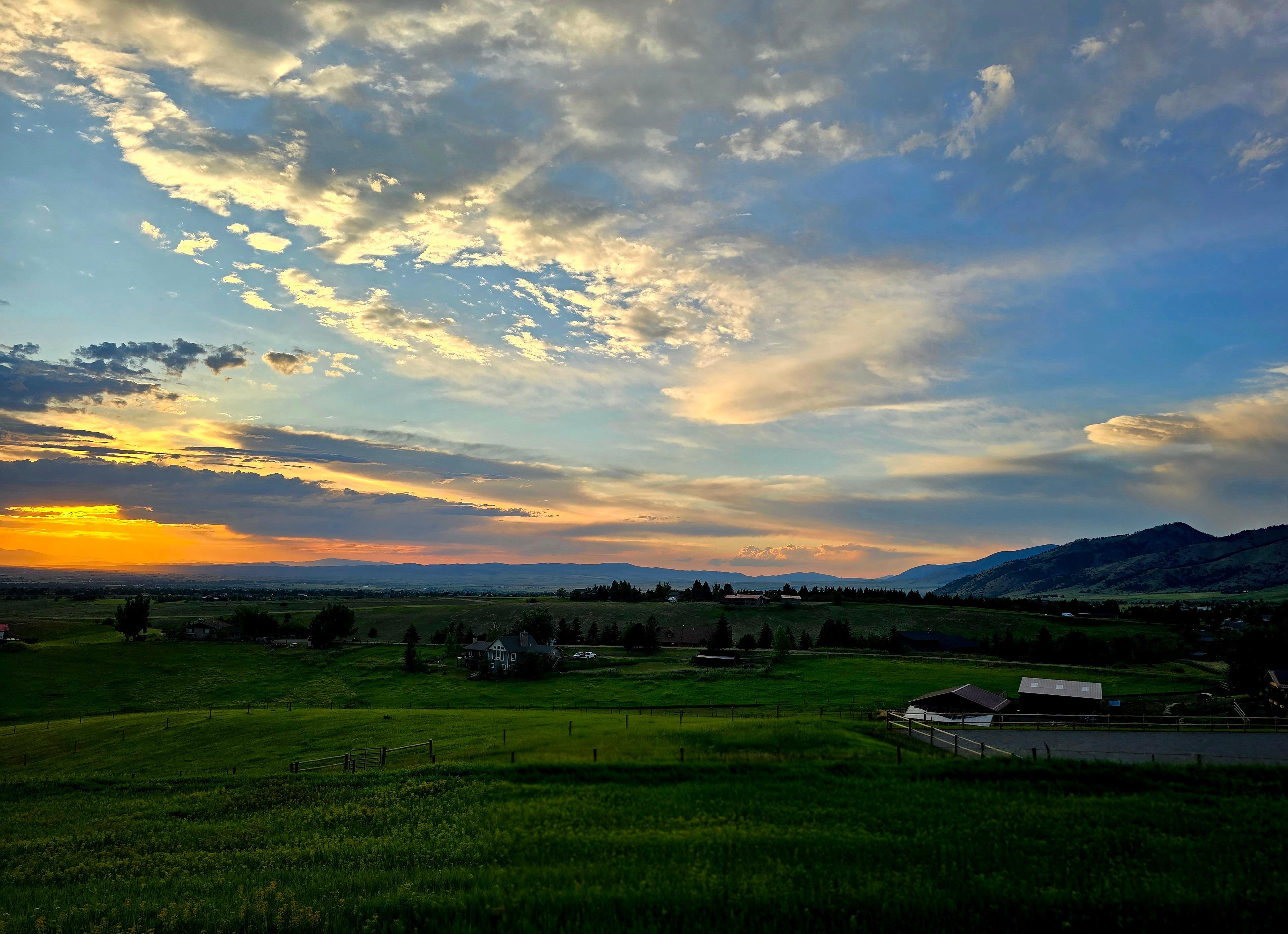 Sunset from nearby