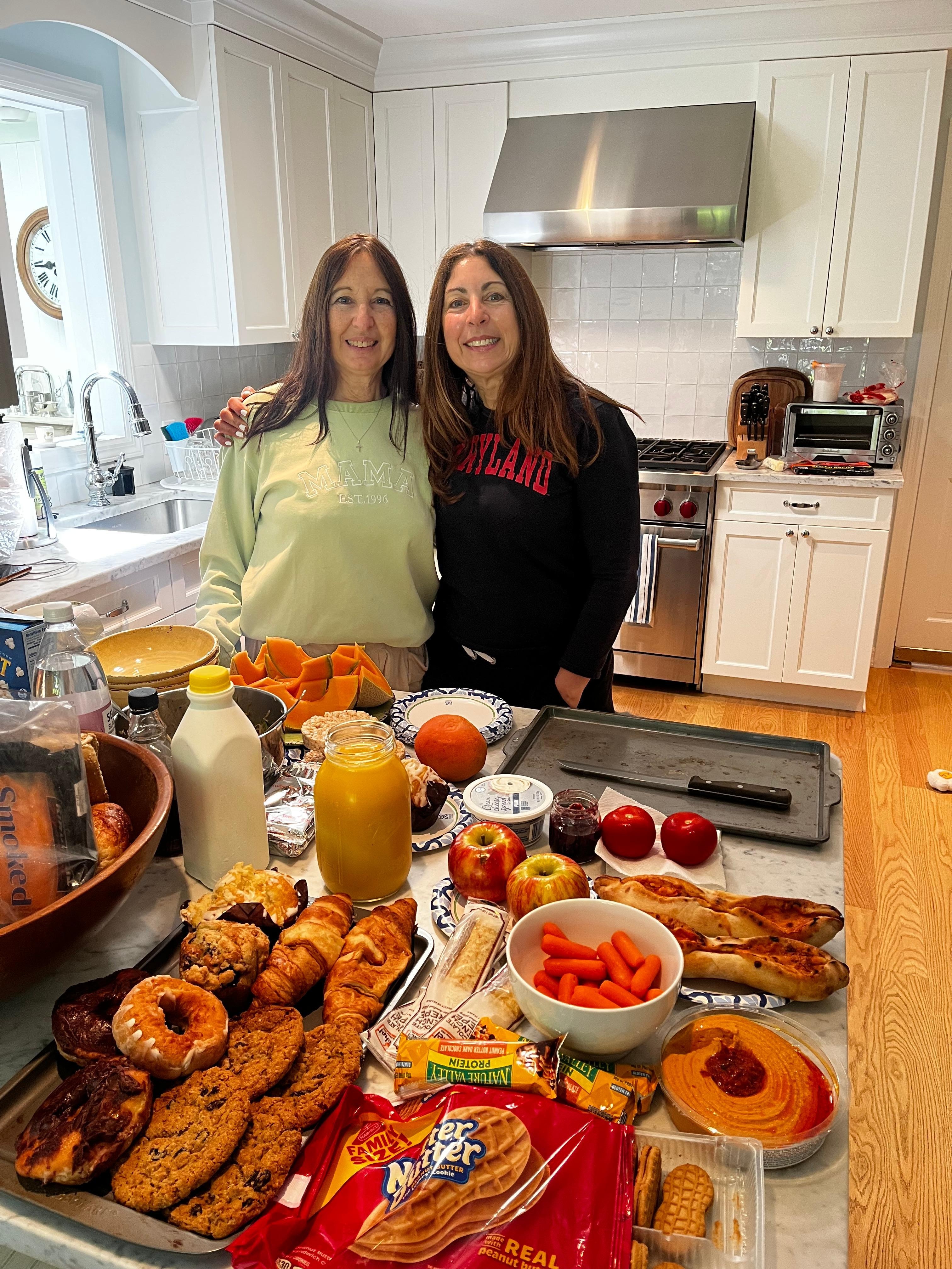 Sunday morning we made a big family brunch in the spacious kitchen. 