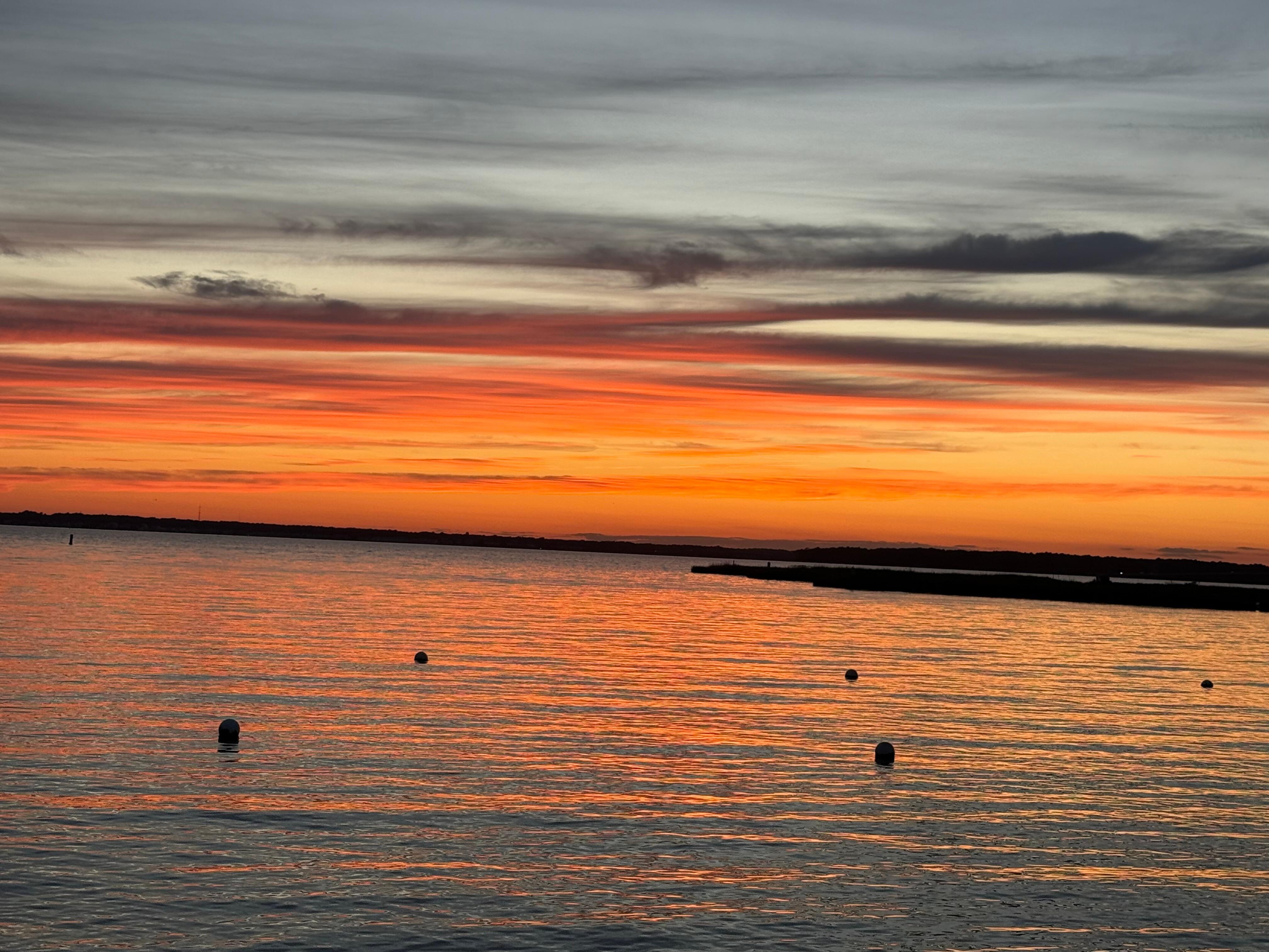 Early morning sunrise beach