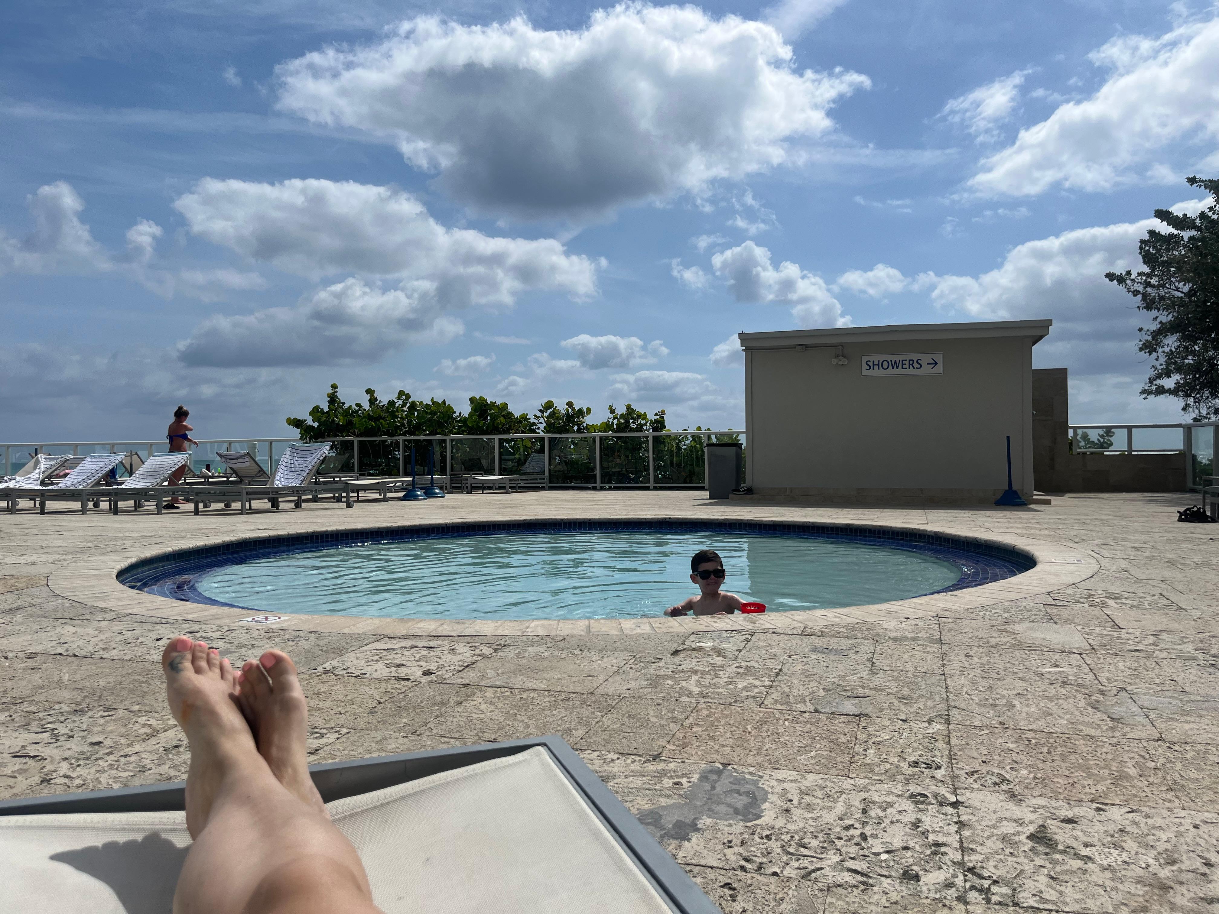The kids pool. 
