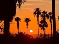 Und fast jeden Abend wunderschöne Sonnenuntergänge vom Appartement aus.