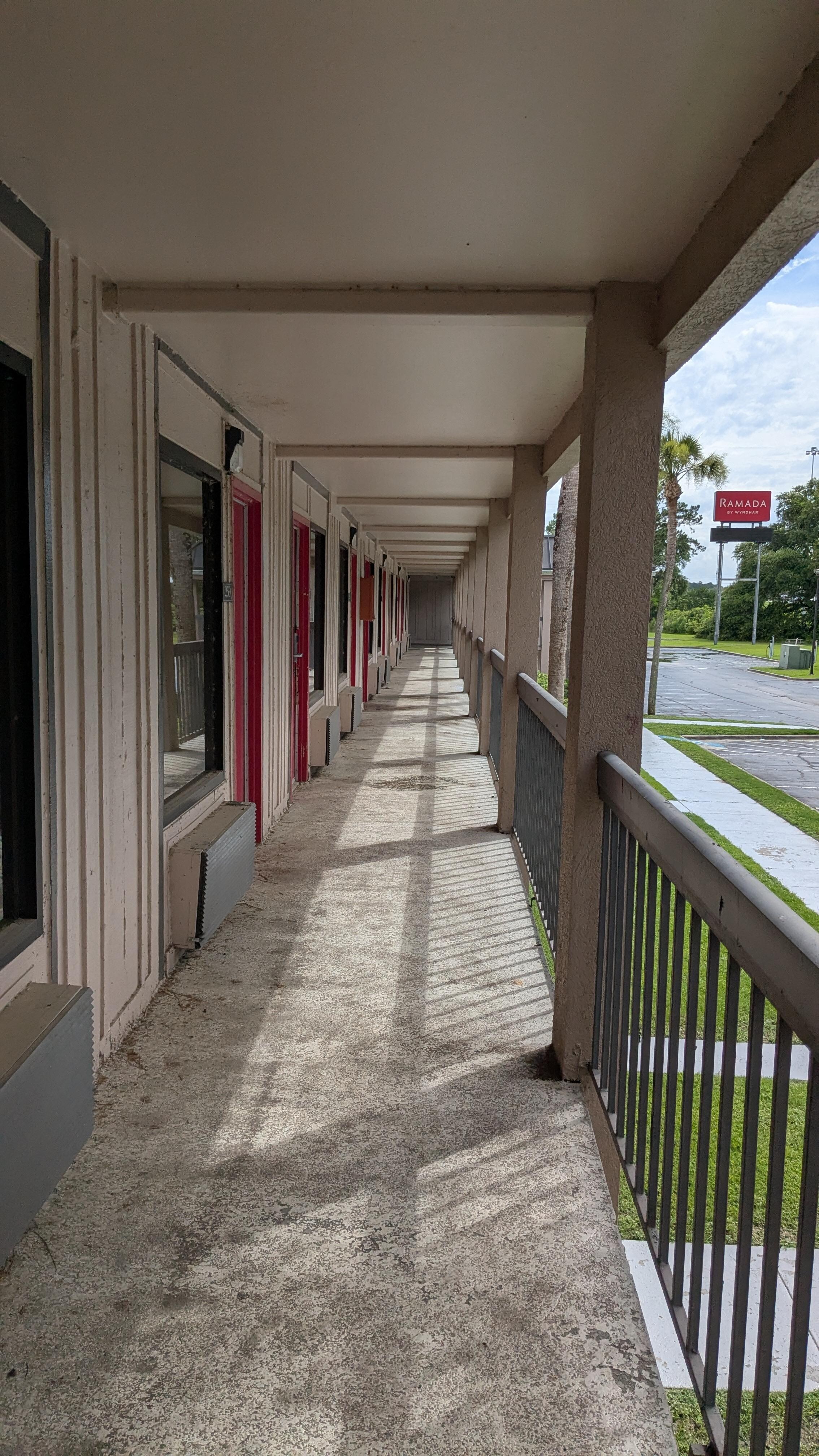 balconies are dirty and look unsafe
