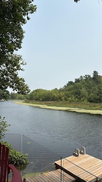View for deck overlooking river