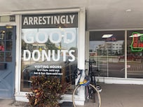 Great Donuts at the northern terminus of the Legacy Trail!