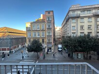 Blick aus einem der 2 Schlafzimmer