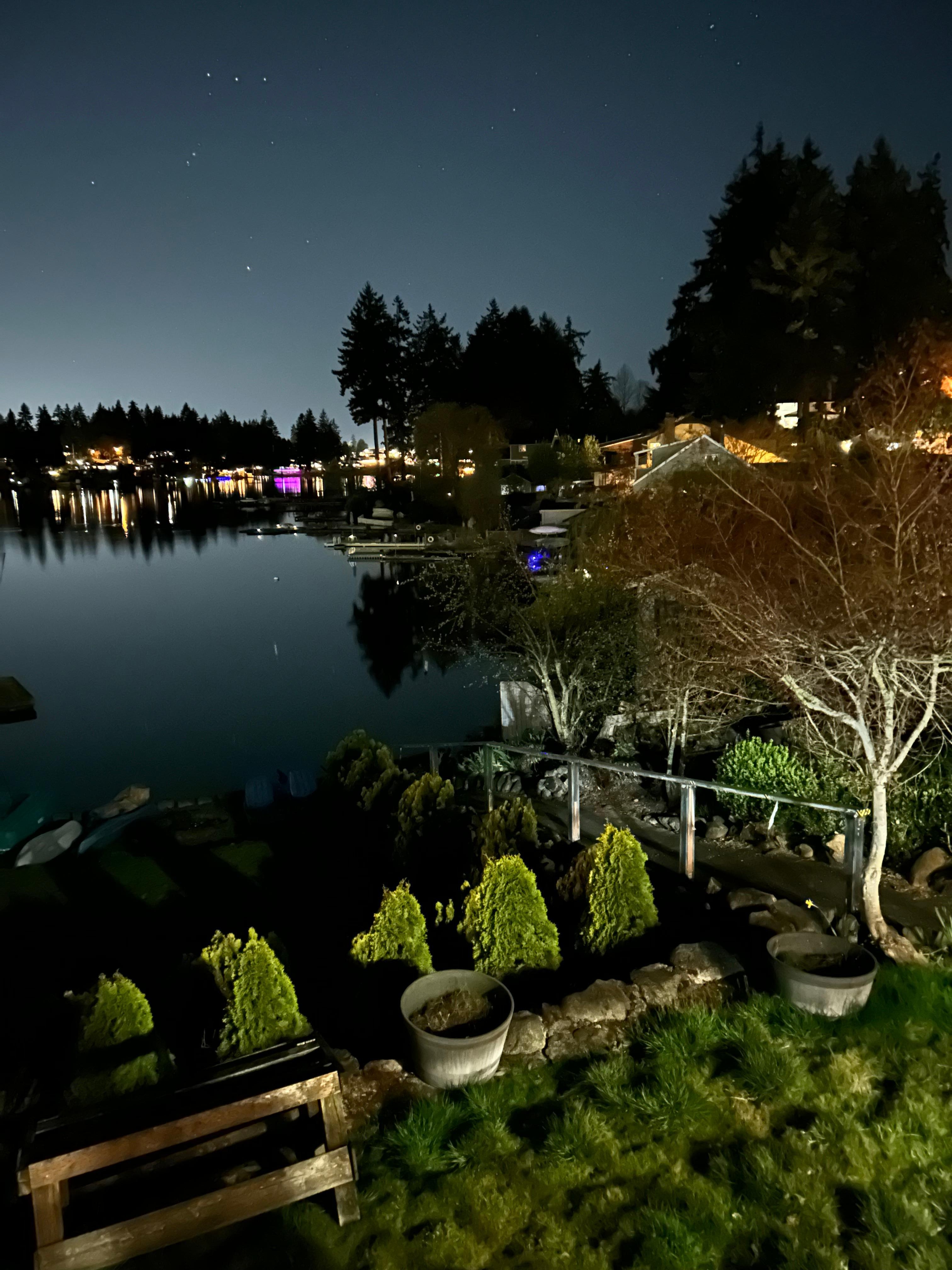 Evening look at Steel Lake.