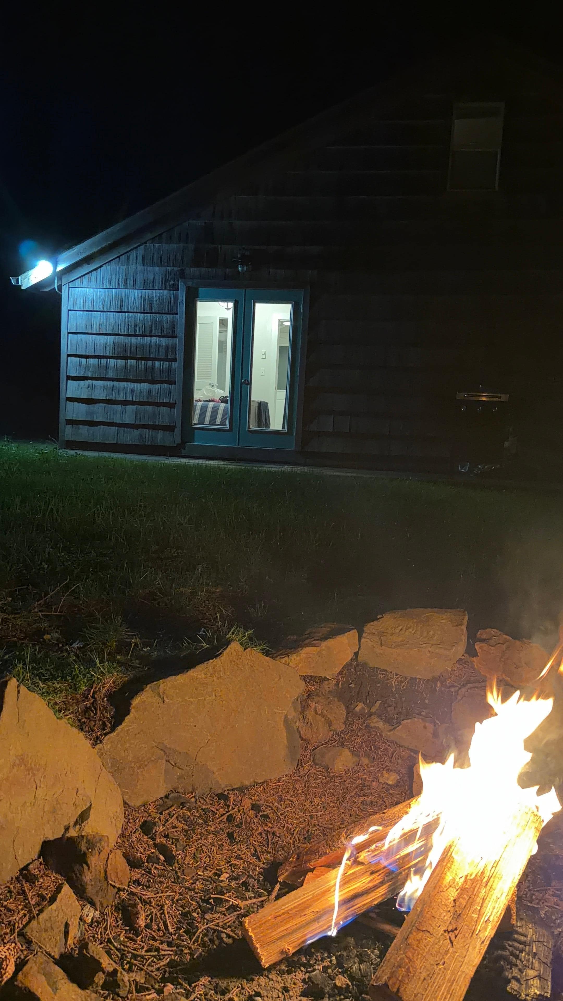 Fire pit but bring your wood