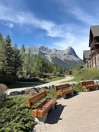 Just outside the condo nice walking path.