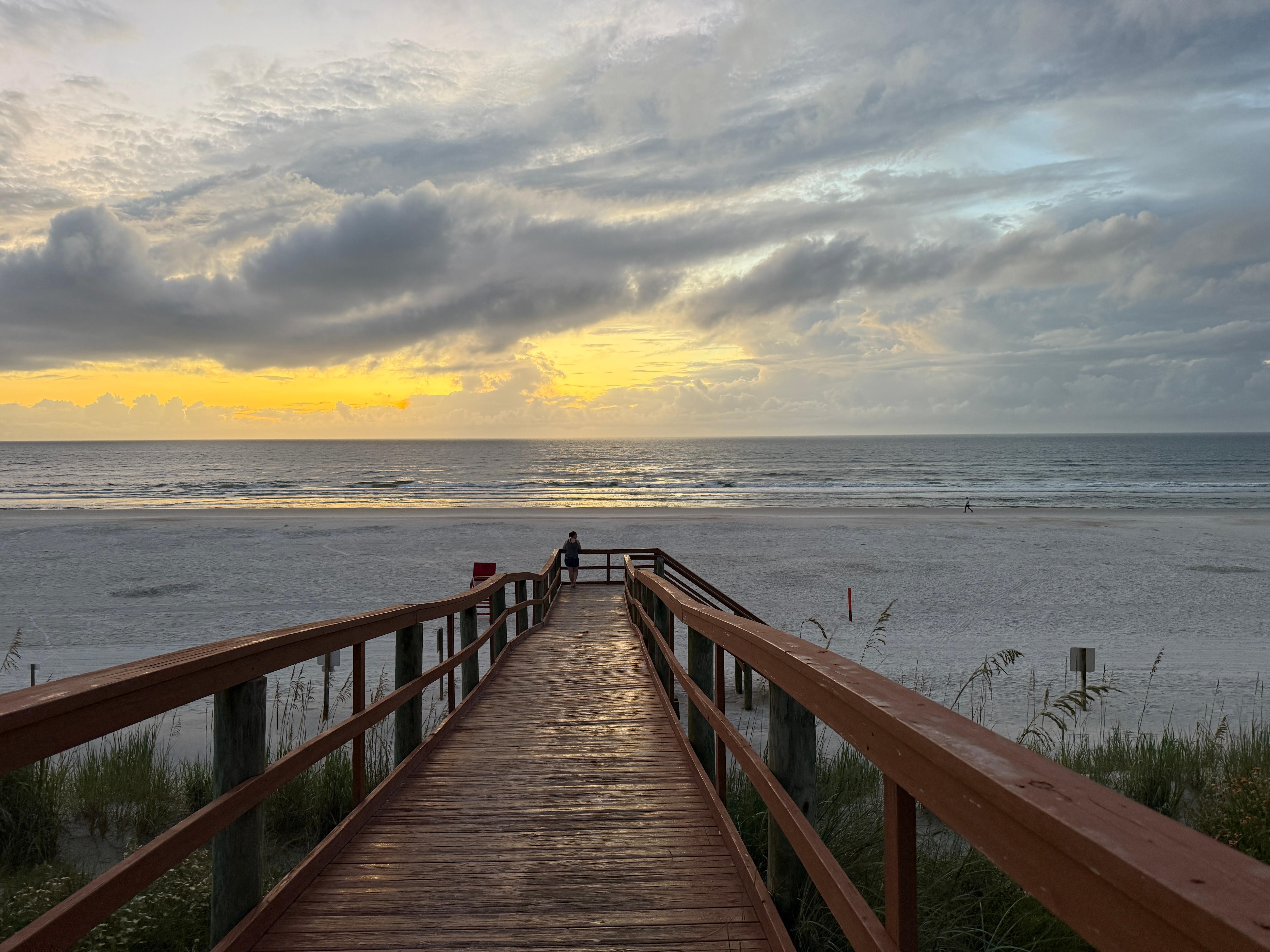 Sunrise from the boardwalk. 