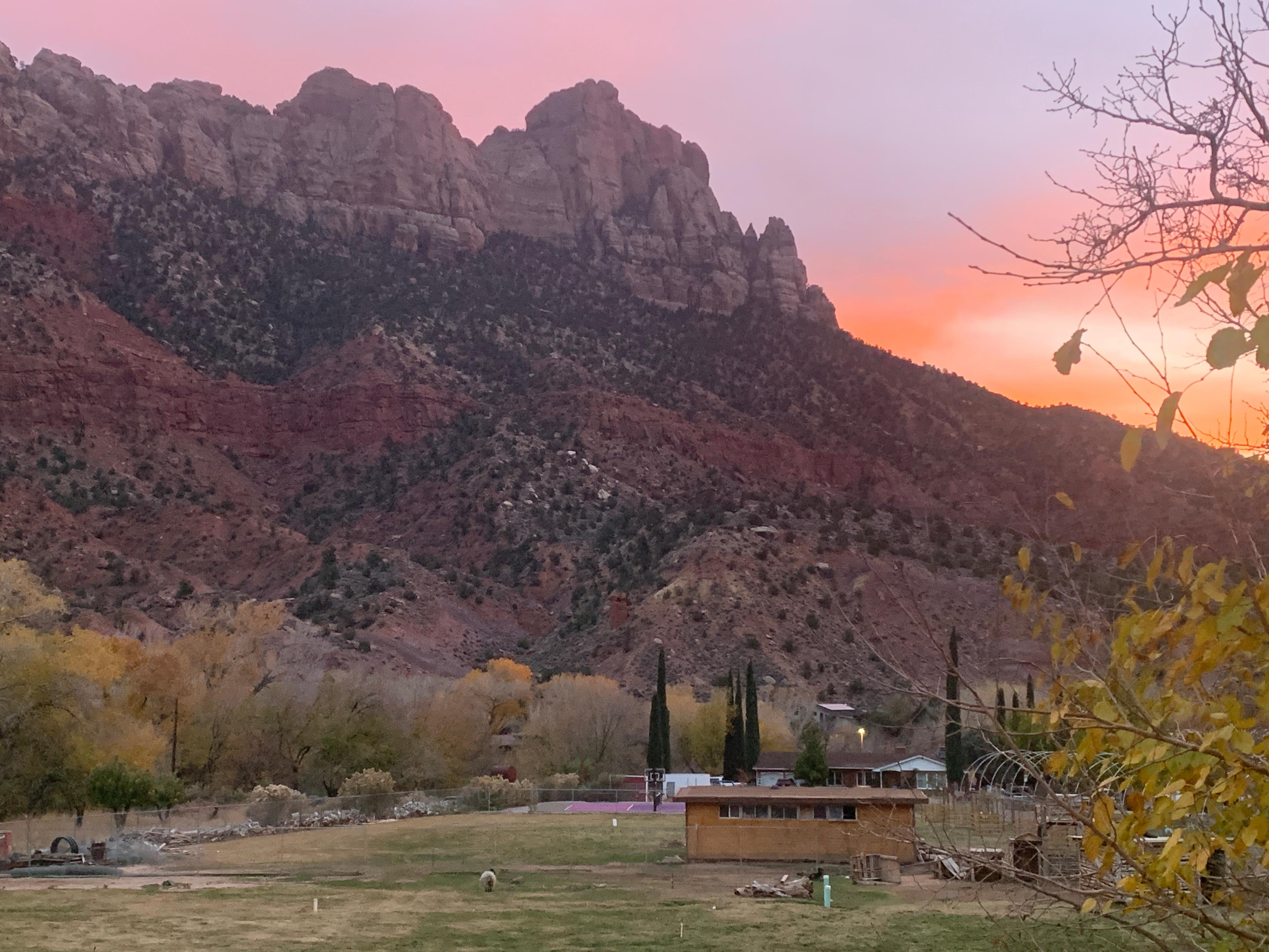 Sunrise from our balcony