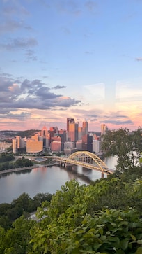 View going down the incline