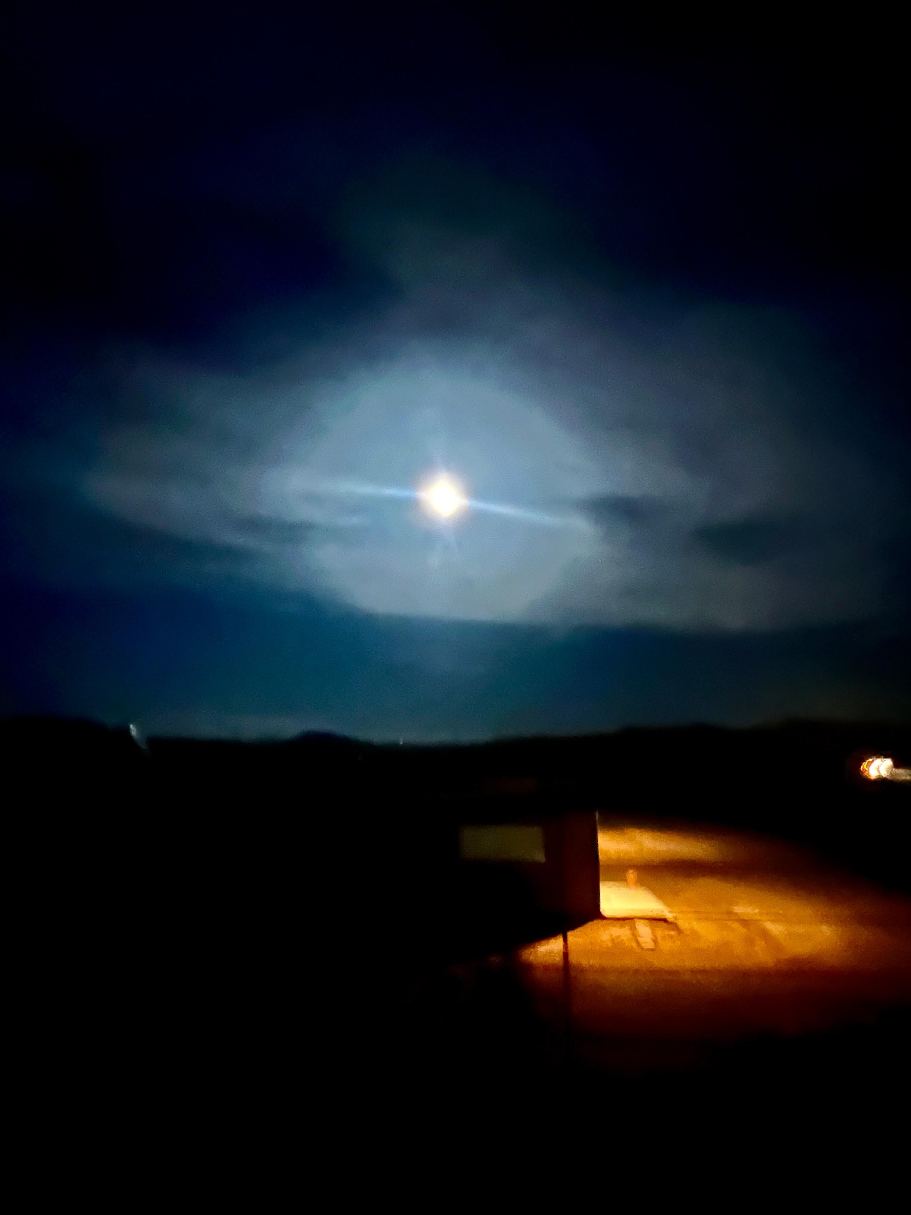 Moonlight over home