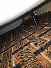 trash under bed on 1st room